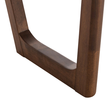 Dining Table Rectangular Riner Hm9745 Mdf With Walnut Sunburst Veneer 180x90x76hcm.