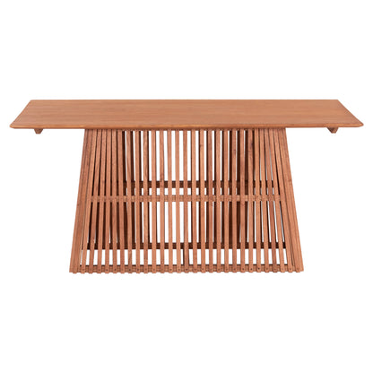Dining Table Rectangular Frantz Hm9916 Solid Mindi Wood In Natural Color 160x79.5x76.5hcm.