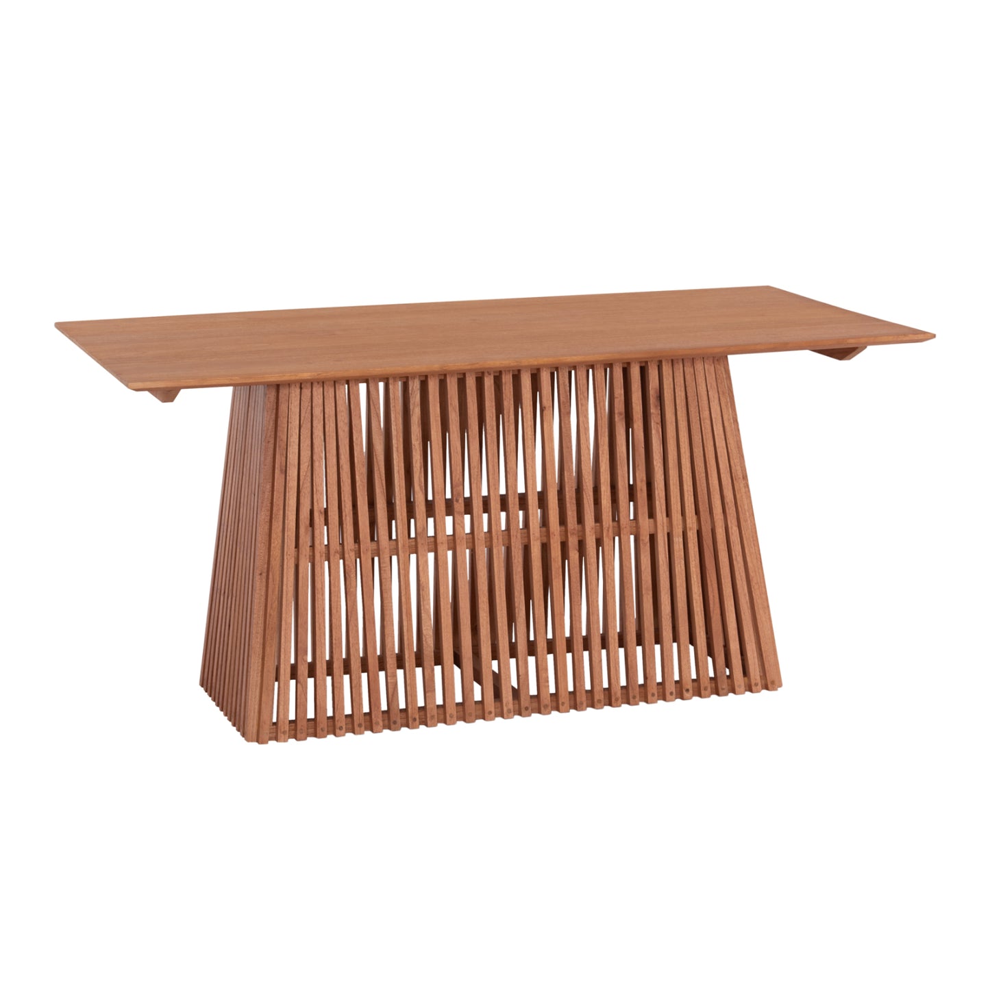 Dining Table Rectangular Frantz Hm9916 Solid Mindi Wood In Natural Color 160x79.5x76.5hcm.
