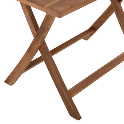 Outdoor Dining Table Kendall Hm9542 Foldable-teak In Natural Color 120x80x75hcm.