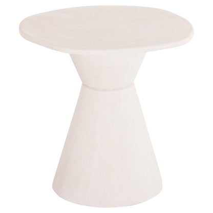 Dining Table Round Series Santorini Hm18055 Mdf In Off-white Color Φ77x76hcm.