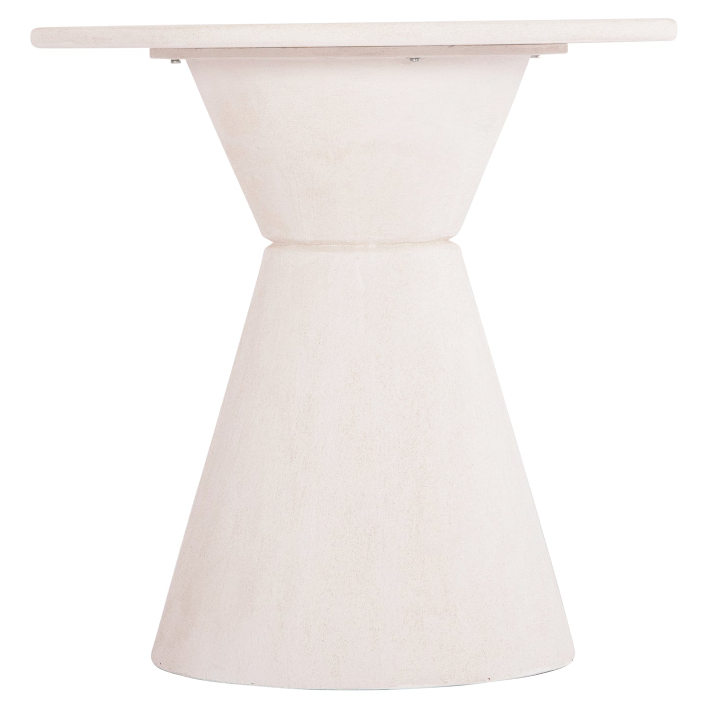 Dining Table Round Series Santorini Hm18055 Mdf In Off-white Color Φ77x76hcm.