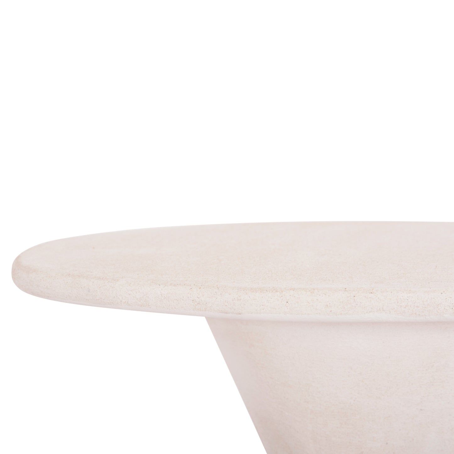 Dining Table Round Series Santorini Hm18055 Mdf In Off-white Color Φ77x76hcm.