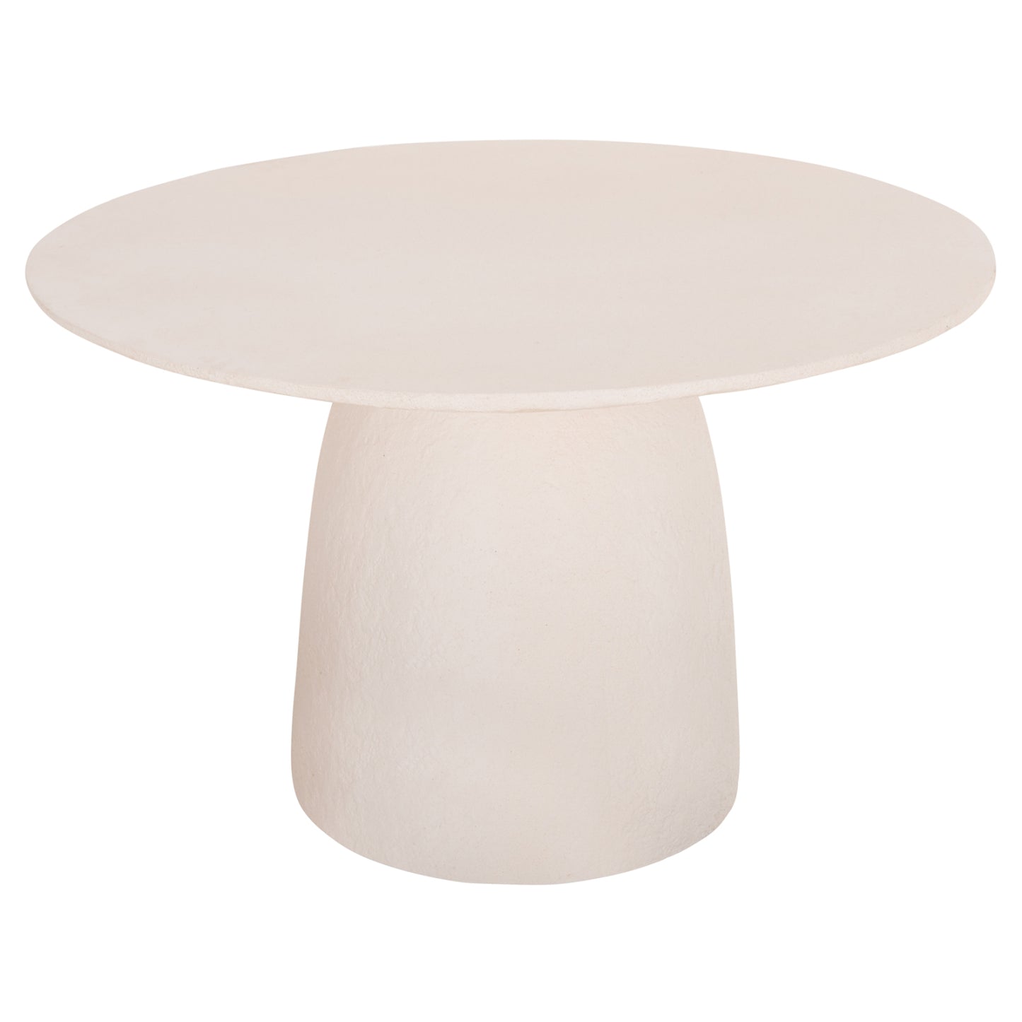 Dining Table Round Seppo Hm18154.02 Fiber Cement In White--Φ119,5x75,5hcm.