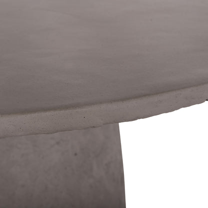 Dining Table Round Seppo Hm18154.03 Fiber Cement In Grey--Φ119,5x75,5hcm.