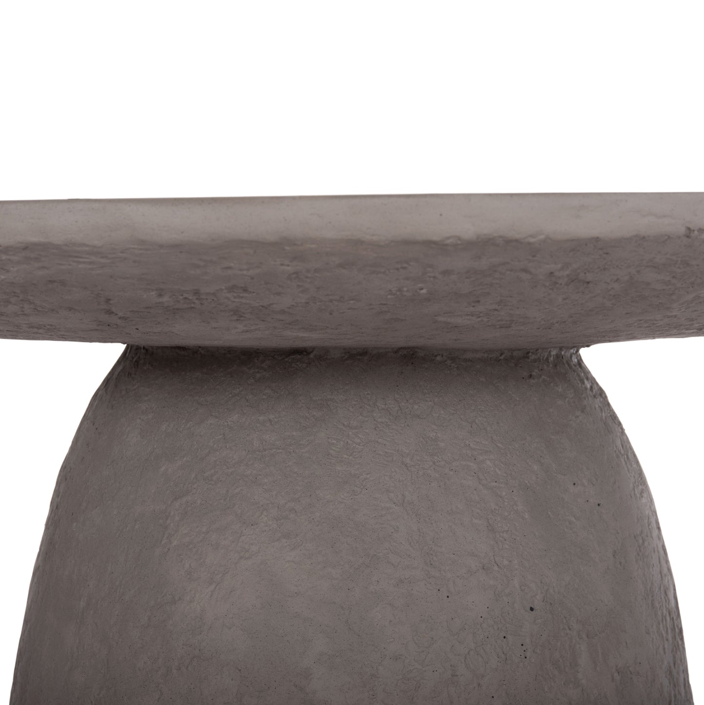 Dining Table Round Seppo Hm18154.03 Fiber Cement In Grey--Φ119,5x75,5hcm.