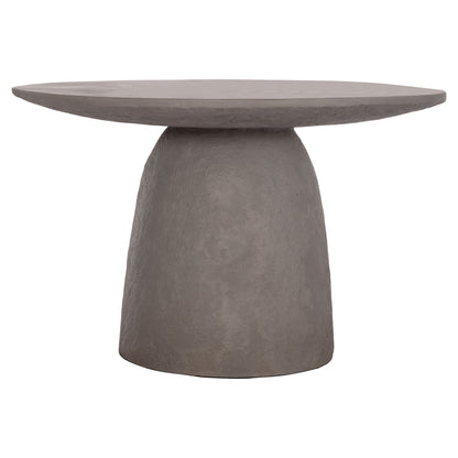 Dining Table Round Seppo Hm18154.03 Fiber Cement In Grey--Φ119,5x75,5hcm.