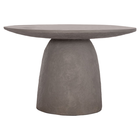 Dining Table Round Seppo Hm18154.03 Fiber Cement In Grey--Φ119,5x75,5hcm.