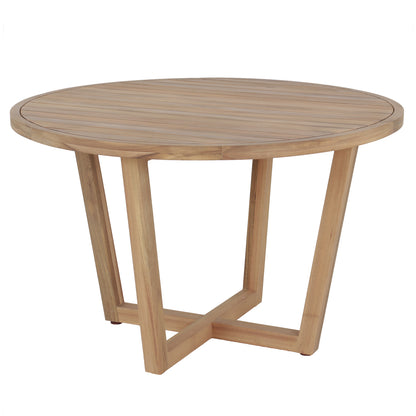 Dining Table Round Paraiso Hm6245 Acacia Wood In Natural Φ120x75hcm.