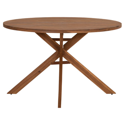 Dining Table Round Nori Hm6528 Acacia Wood--natural Φ120x75hcm.