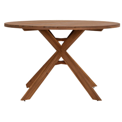 Dining Table Round Nori Hm6528 Acacia Wood--natural Φ120x75hcm.