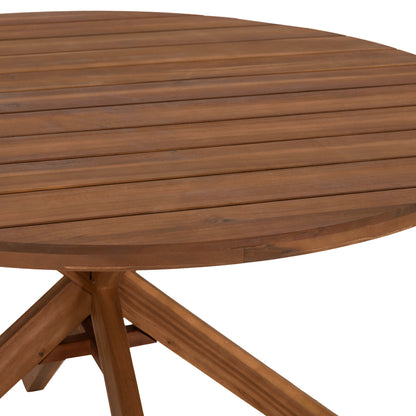 Dining Table Round Nori Hm6528 Acacia Wood--natural Φ120x75hcm.