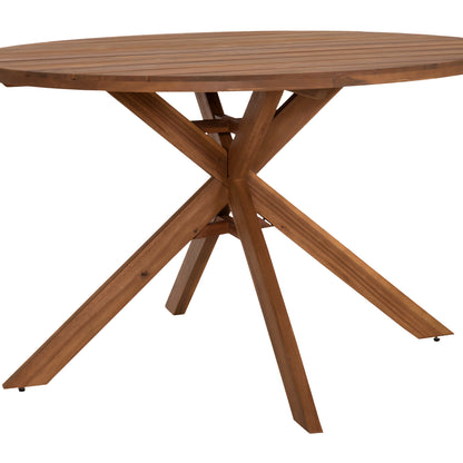 Dining Table Round Nori Hm6528 Acacia Wood--natural Φ120x75hcm.
