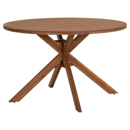 Dining Table Round Nori Hm6528 Acacia Wood--natural Φ120x75hcm.