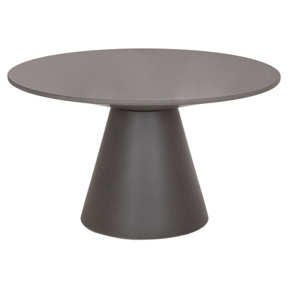 Round Dining Table Raiko Hm6573.01 Grey Fiber Cement Φ130x75hcm