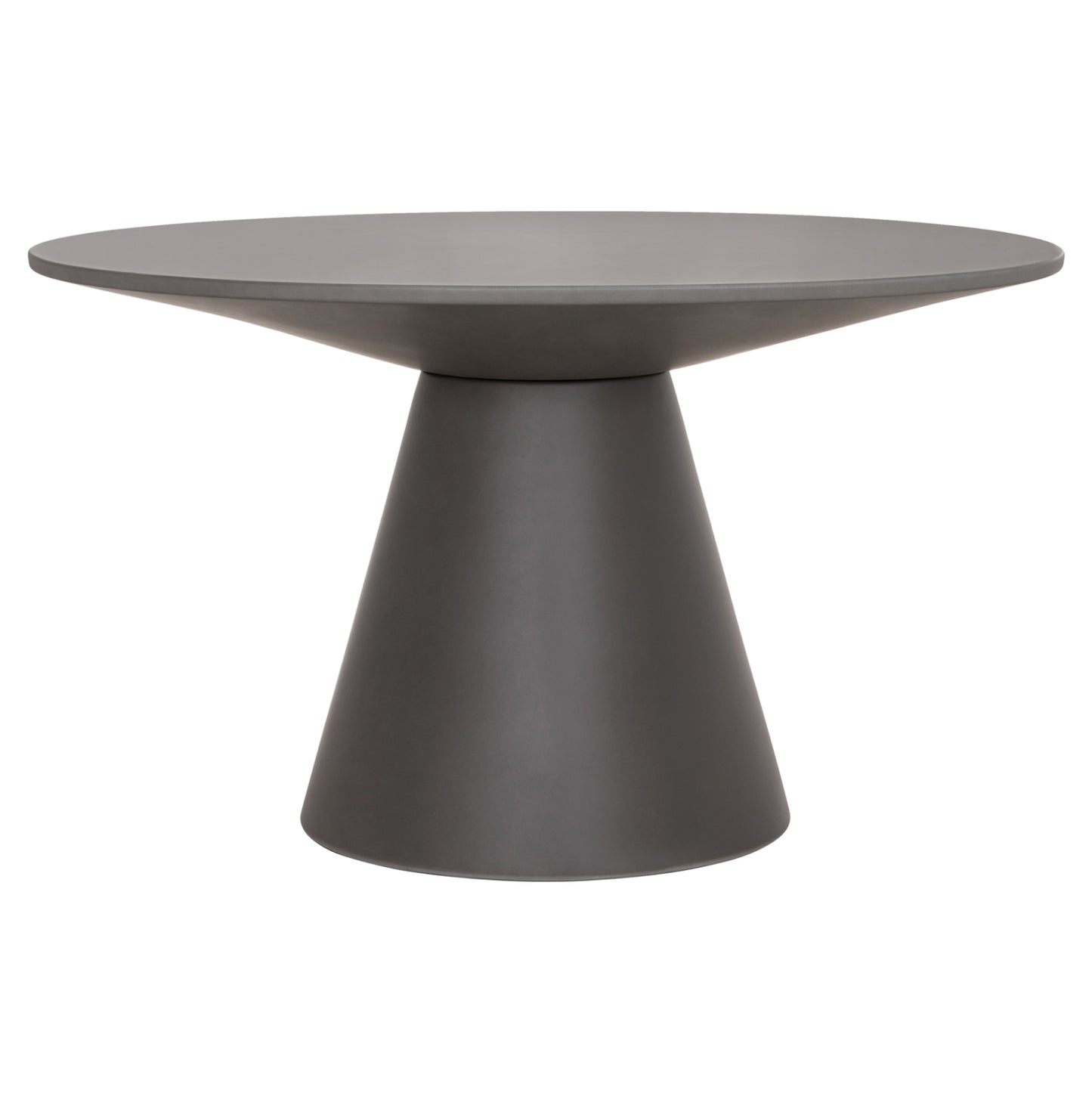 Round Dining Table Raiko Hm6573.01 Grey Fiber Cement Φ130x75hcm