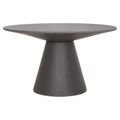 Round Dining Table Raiko Hm6573.01 Grey Fiber Cement Φ130x75hcm