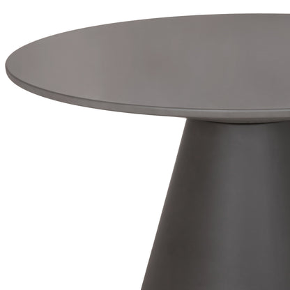 Round Dining Table Raiko Hm6573.01 Grey Fiber Cement Φ130x75hcm