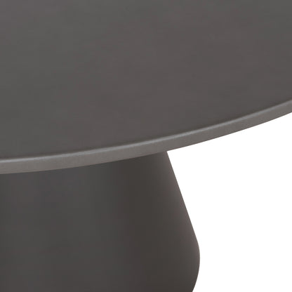 Round Dining Table Raiko Hm6573.01 Grey Fiber Cement Φ130x75hcm