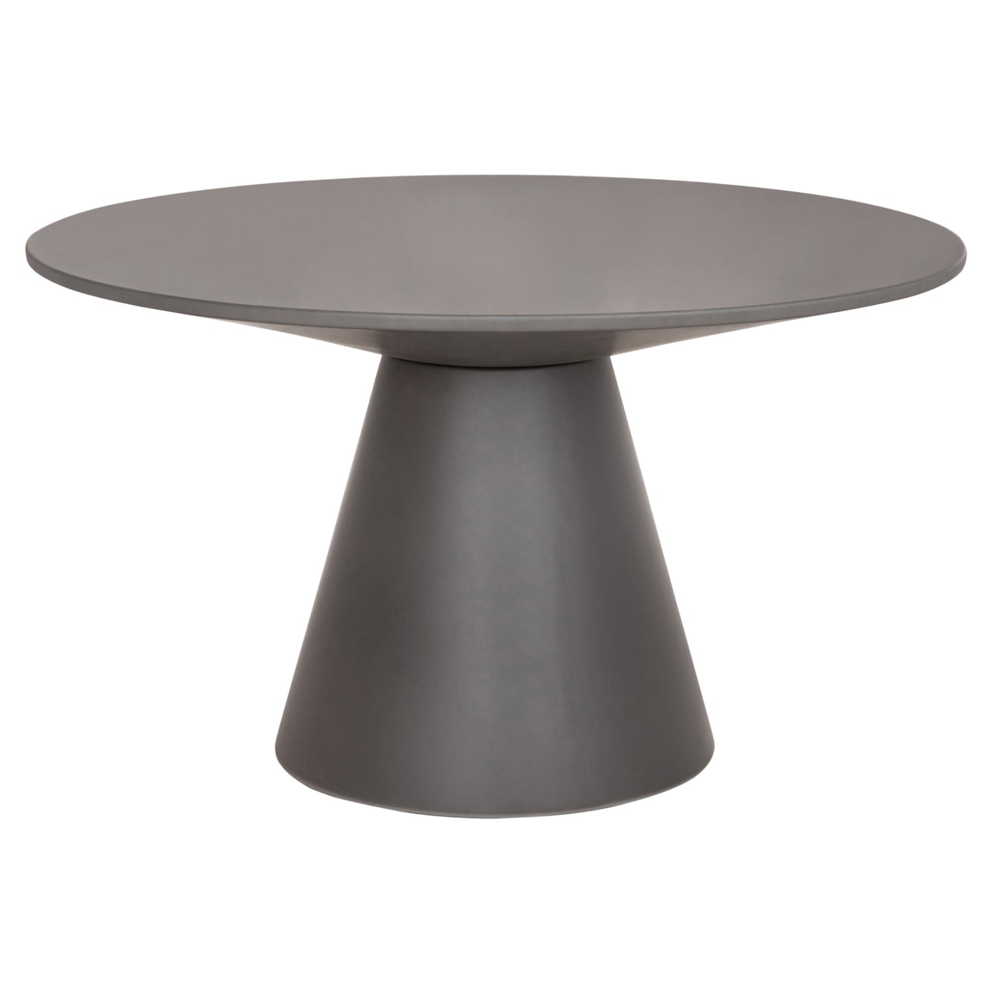 Round Dining Table Raiko Hm6573.01 Grey Fiber Cement Φ130x75hcm
