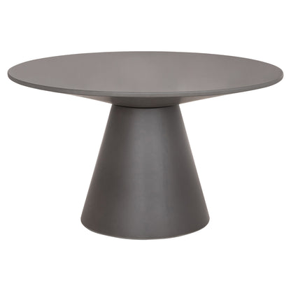 Round Dining Table Raiko Hm6573.01 Grey Fiber Cement Φ130x75hcm