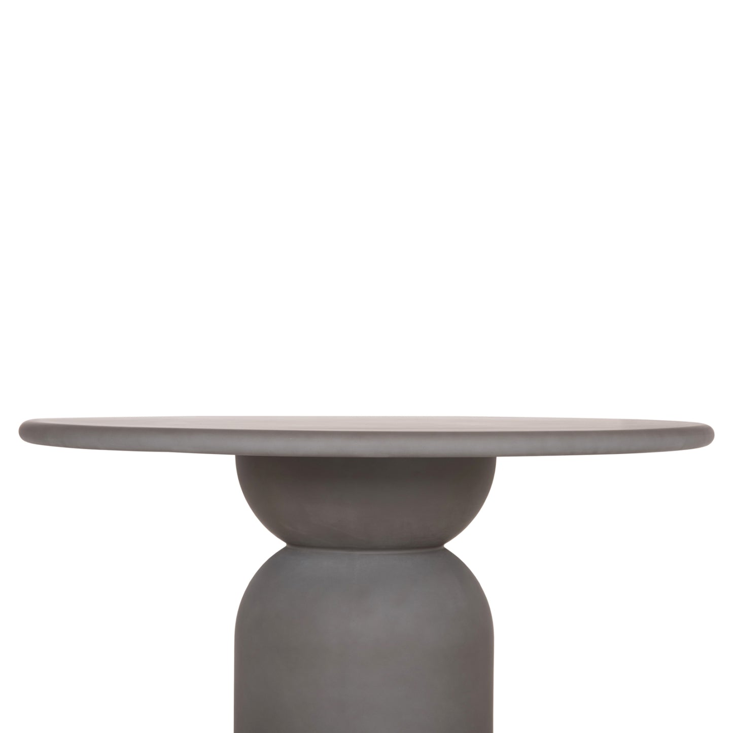 Round Dining Table Kazvin Hm6582.01 Grey Fiber Cement Φ130x73hcm.