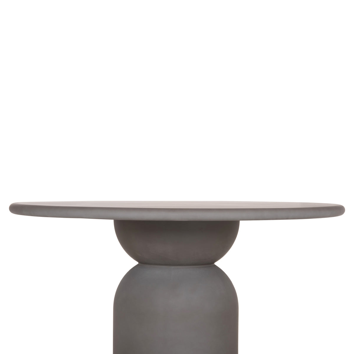Round Dining Table Kazvin Hm6582.01 Grey Fiber Cement Φ130x73hcm.
