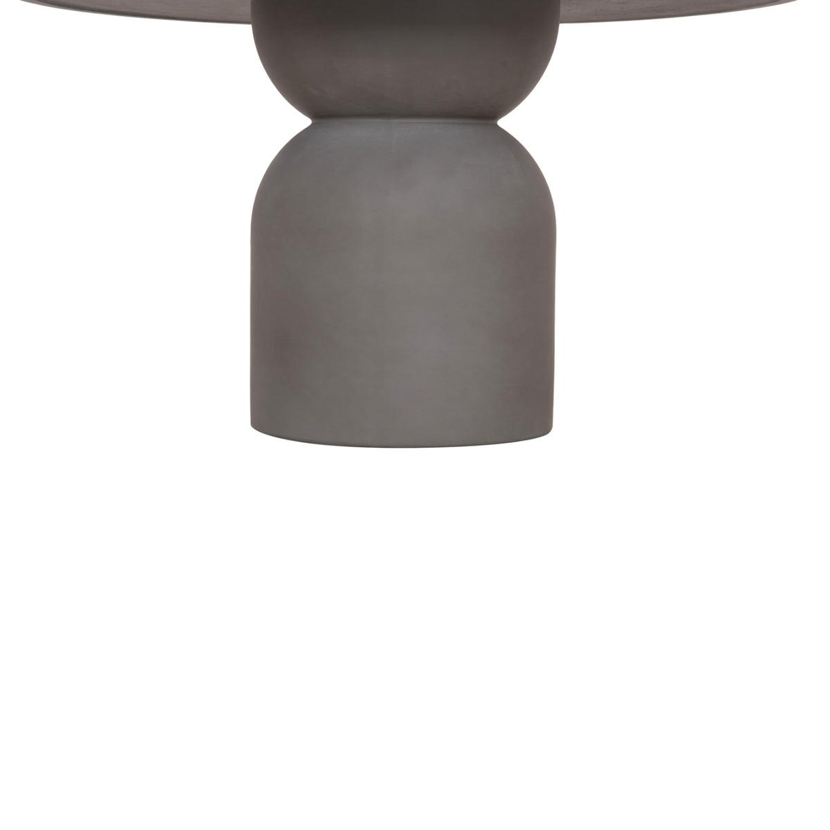 Round Dining Table Kazvin Hm6582.01 Grey Fiber Cement Φ130x73hcm.