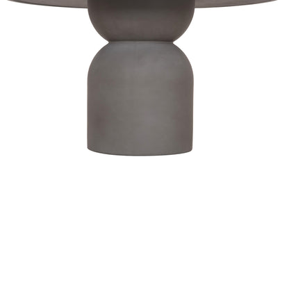 Round Dining Table Kazvin Hm6582.01 Grey Fiber Cement Φ130x73hcm.