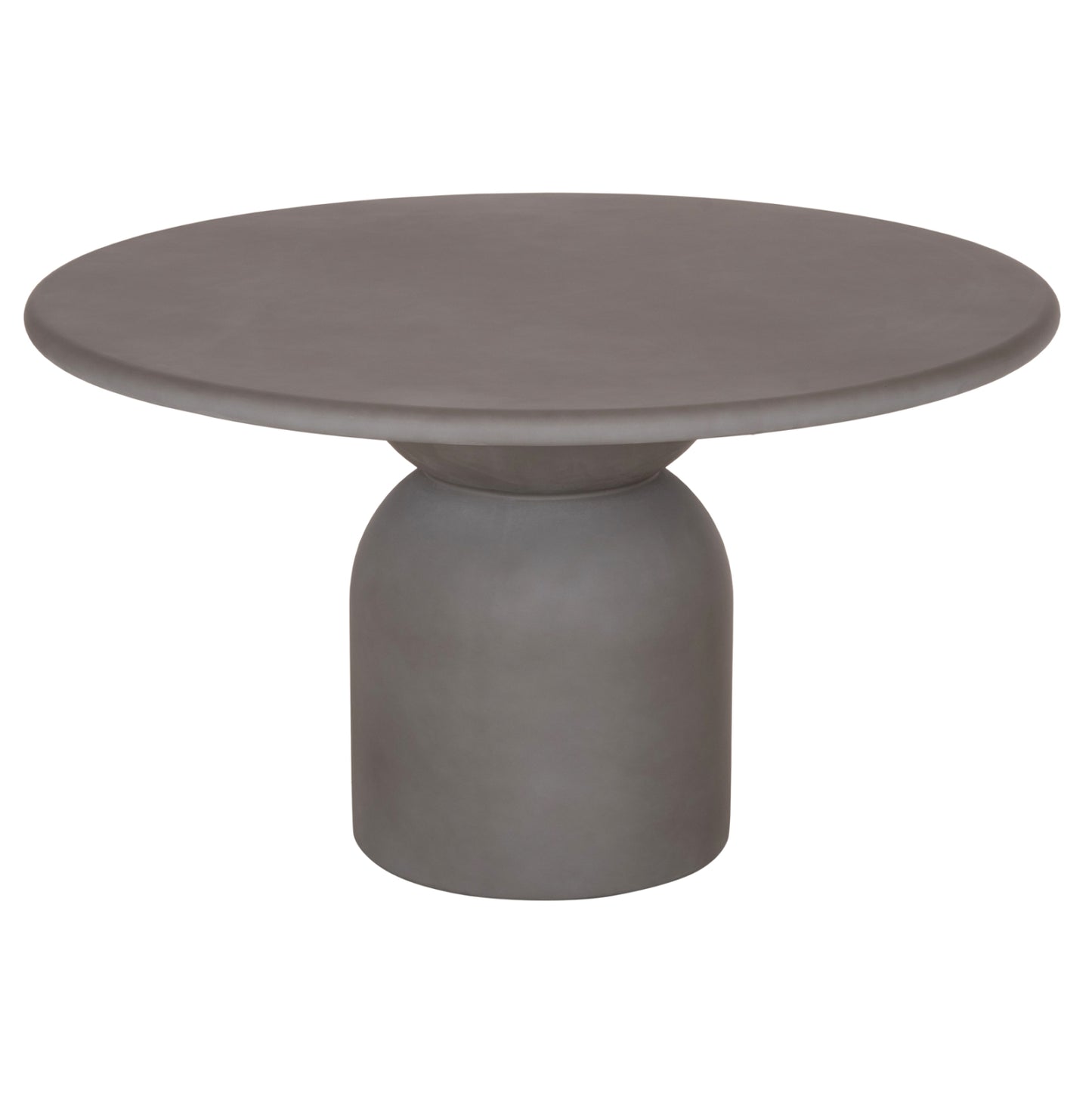 Round Dining Table Kazvin Hm6582.01 Grey Fiber Cement Φ130x73hcm.