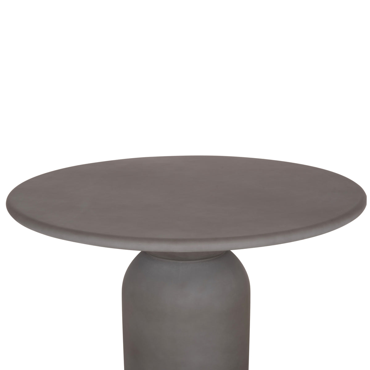 Round Dining Table Kazvin Hm6582.01 Grey Fiber Cement Φ130x73hcm.