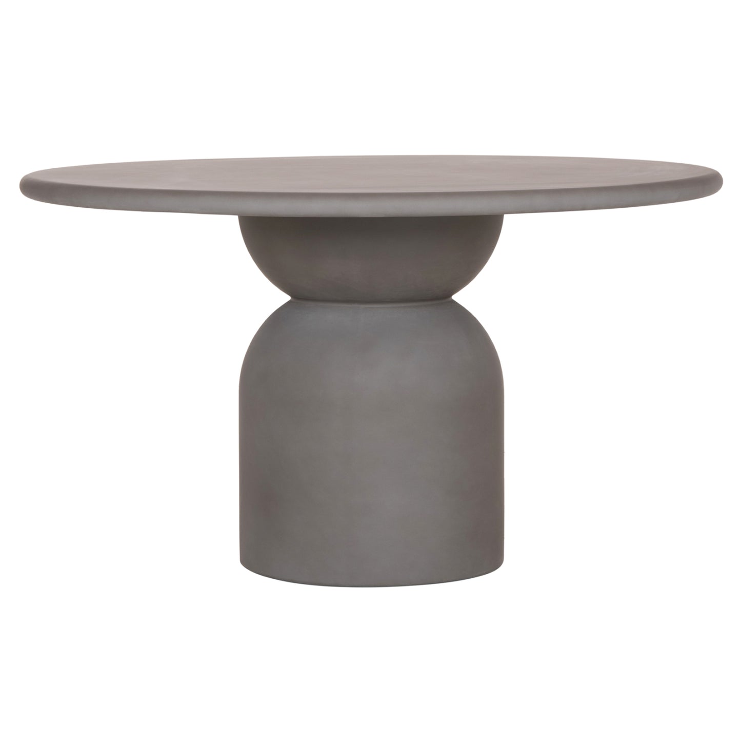 Round Dining Table Kazvin Hm6582.01 Grey Fiber Cement Φ130x73hcm.
