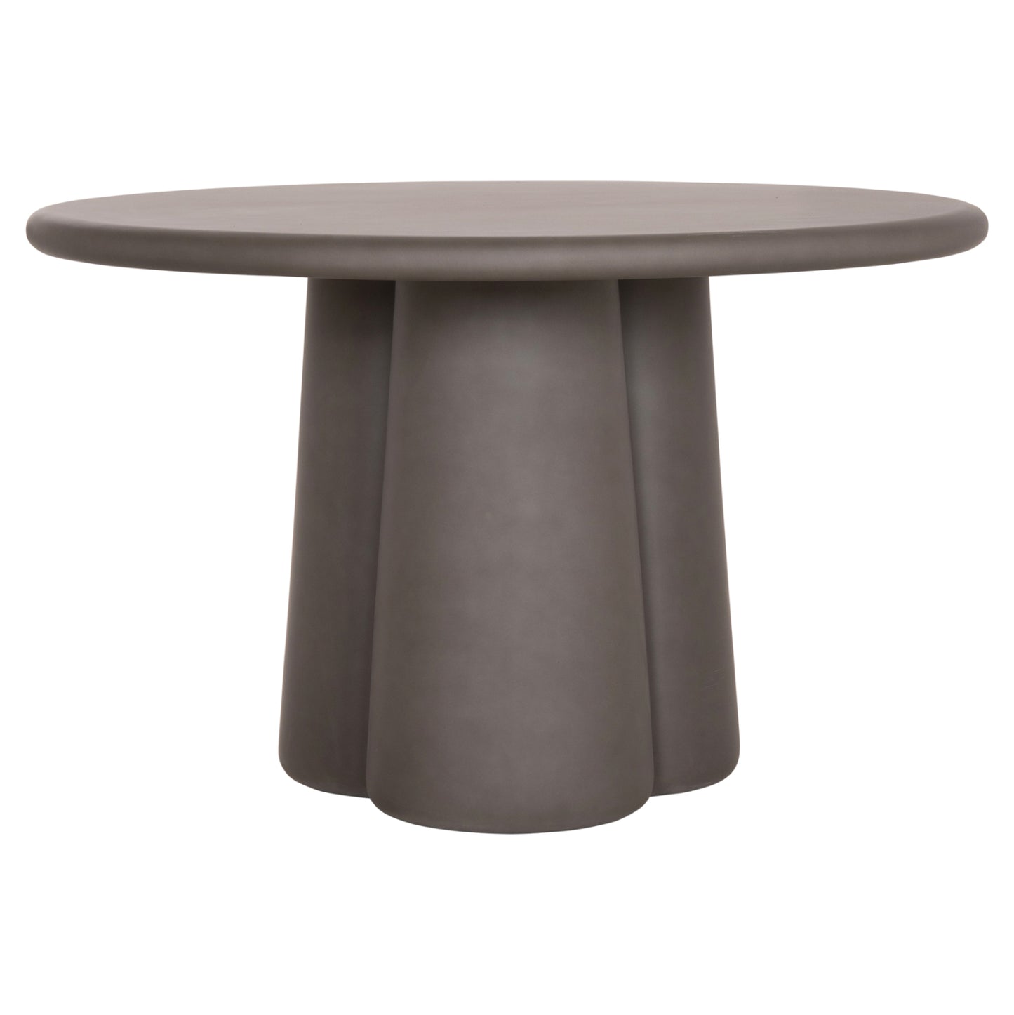 Round Dining Table Nayu Hm6583.01 Grey Fiber Cement Φ120x73hcm.