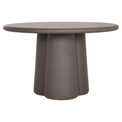 Round Dining Table Nayu Hm6583.01 Grey Fiber Cement Φ120x73hcm.