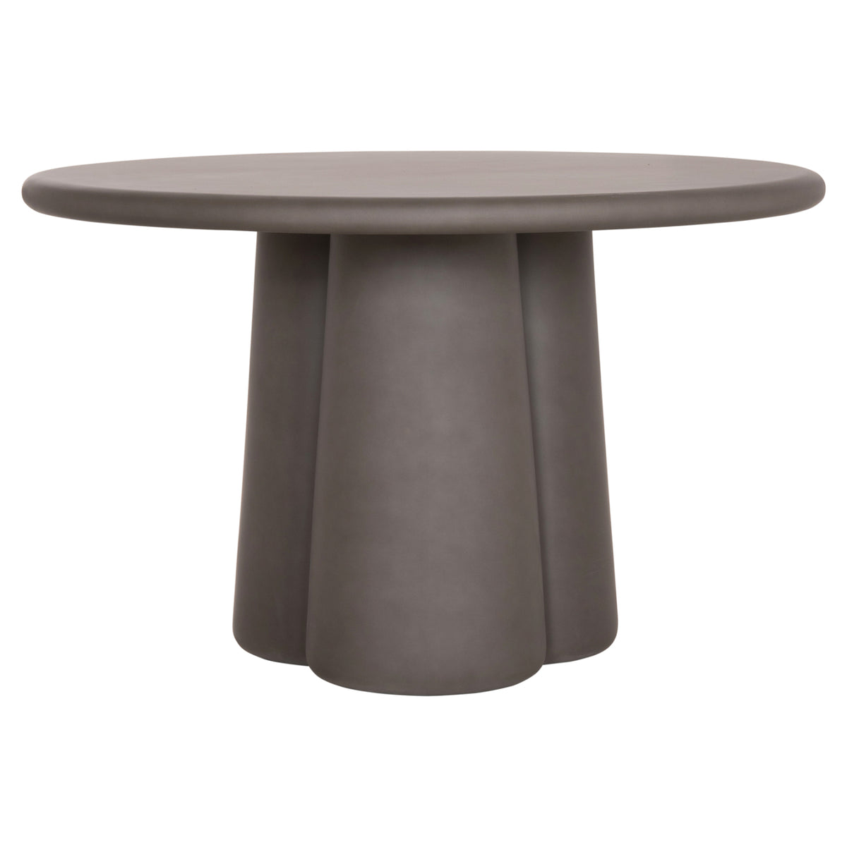Round Dining Table Nayu Hm6583.01 Grey Fiber Cement Φ120x73hcm.