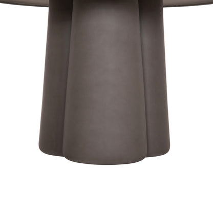 Round Dining Table Nayu Hm6583.01 Grey Fiber Cement Φ120x73hcm.