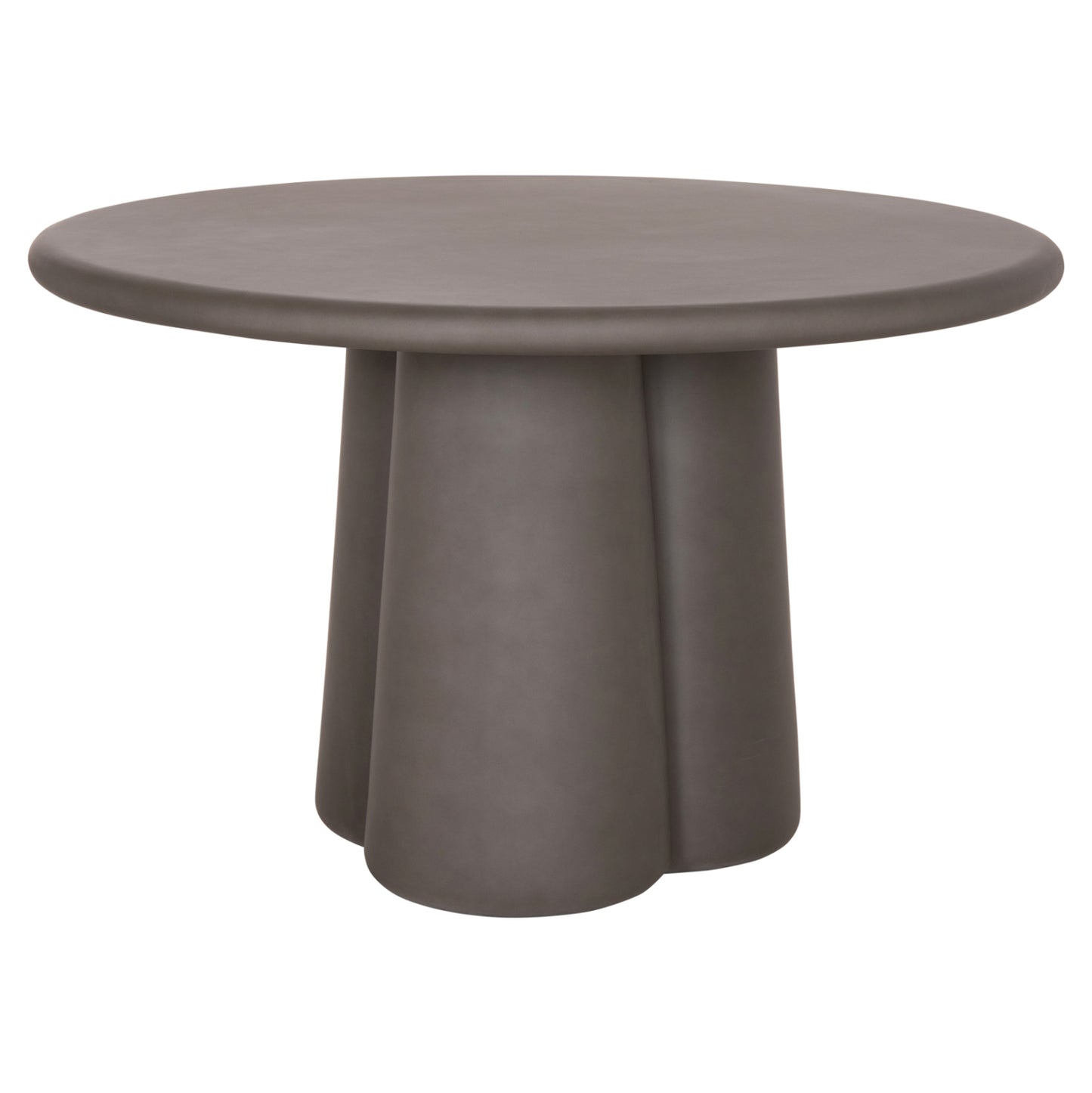 Round Dining Table Nayu Hm6583.01 Grey Fiber Cement Φ120x73hcm.