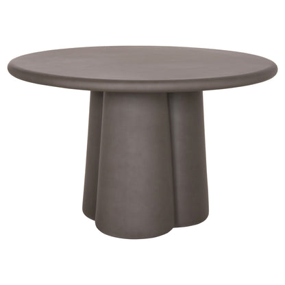 Round Dining Table Nayu Hm6583.01 Grey Fiber Cement Φ120x73hcm.
