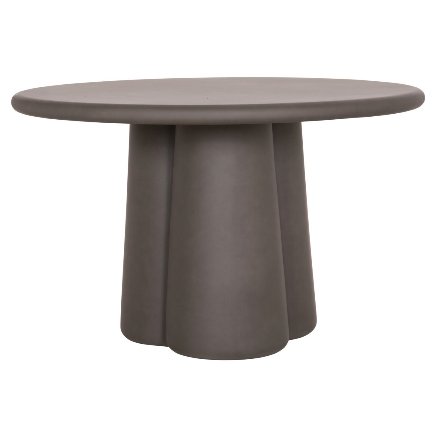 Round Dining Table Nayu Hm6583.01 Grey Fiber Cement Φ120x73hcm.