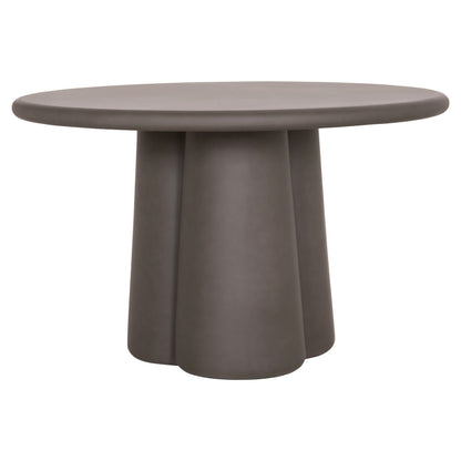 Round Dining Table Nayu Hm6583.01 Grey Fiber Cement Φ120x73hcm.