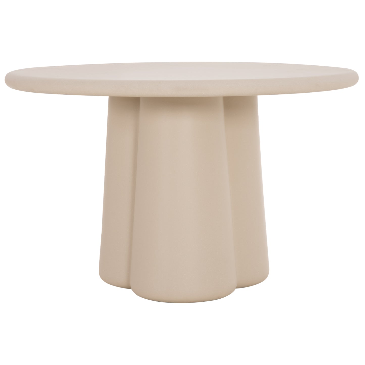 Round Dining Table Nayu Hm6583.02 Beige Fiber Cement Φ120x73hcm.