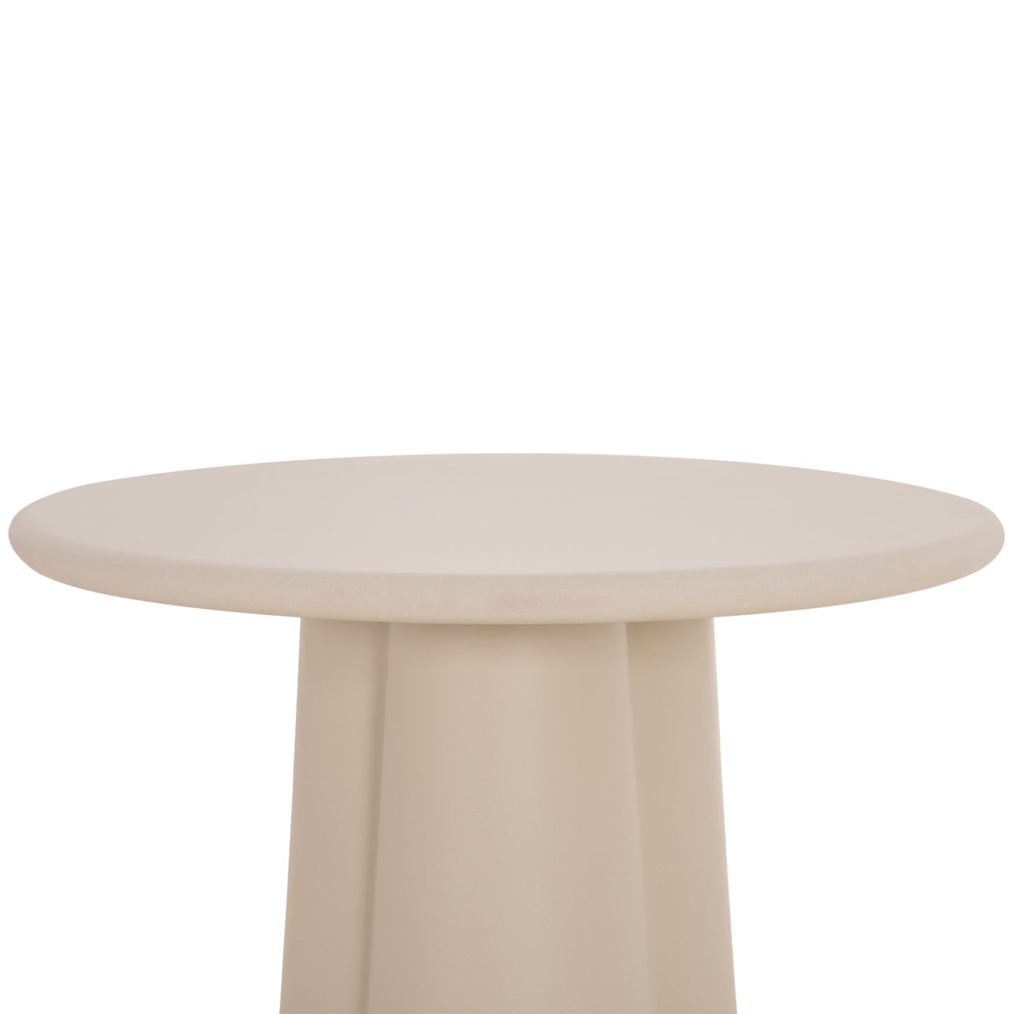 Round Dining Table Nayu Hm6583.02 Beige Fiber Cement Φ120x73hcm.