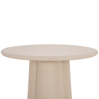 Round Dining Table Nayu Hm6583.02 Beige Fiber Cement Φ120x73hcm.