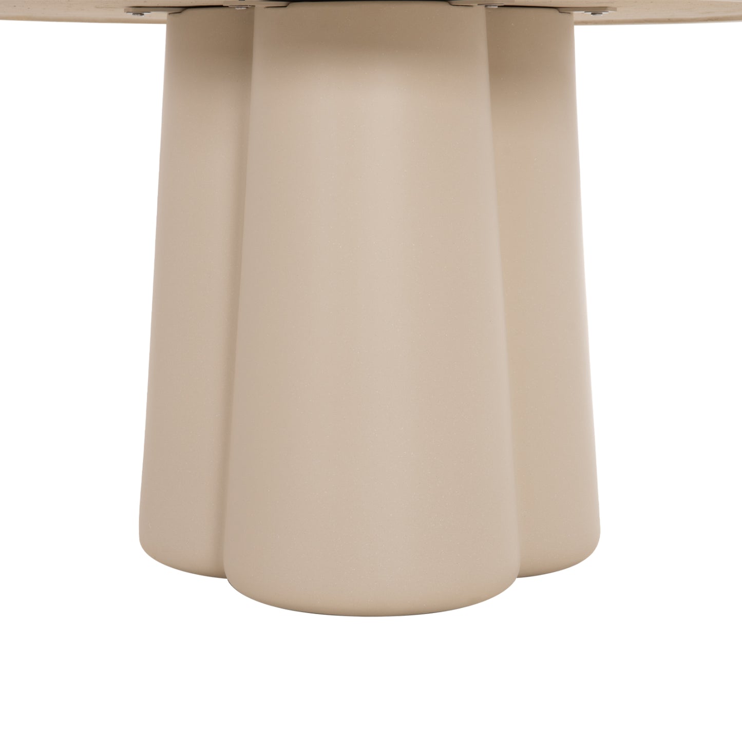 Round Dining Table Nayu Hm6583.02 Beige Fiber Cement Φ120x73hcm.