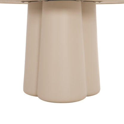 Round Dining Table Nayu Hm6583.02 Beige Fiber Cement Φ120x73hcm.