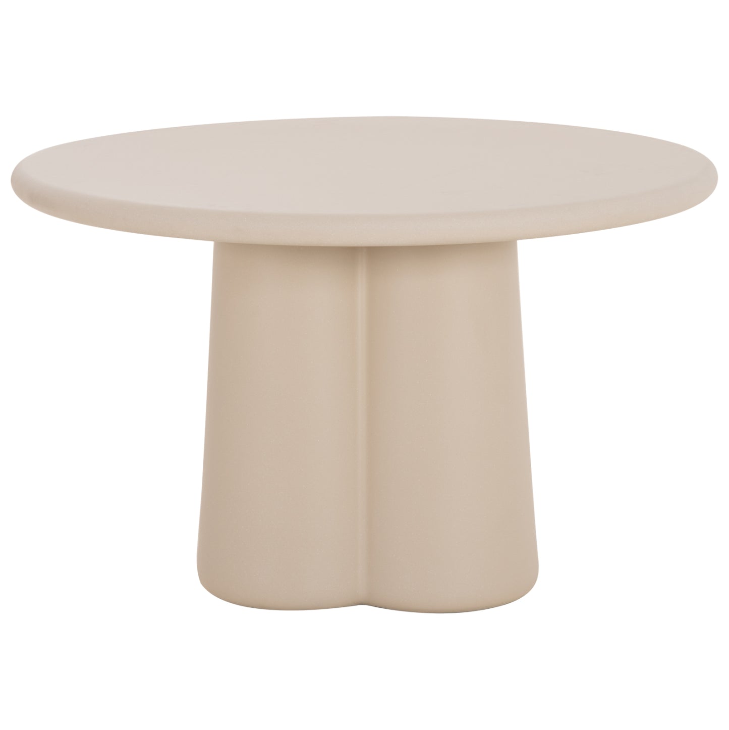 Round Dining Table Nayu Hm6583.02 Beige Fiber Cement Φ120x73hcm.