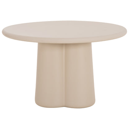 Round Dining Table Nayu Hm6583.02 Beige Fiber Cement Φ120x73hcm.