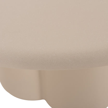 Round Dining Table Nayu Hm6583.02 Beige Fiber Cement Φ120x73hcm.