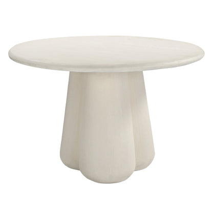Round Dining Table Nayu Hm6583.02 Beige Fiber Cement Φ120x75hcm.