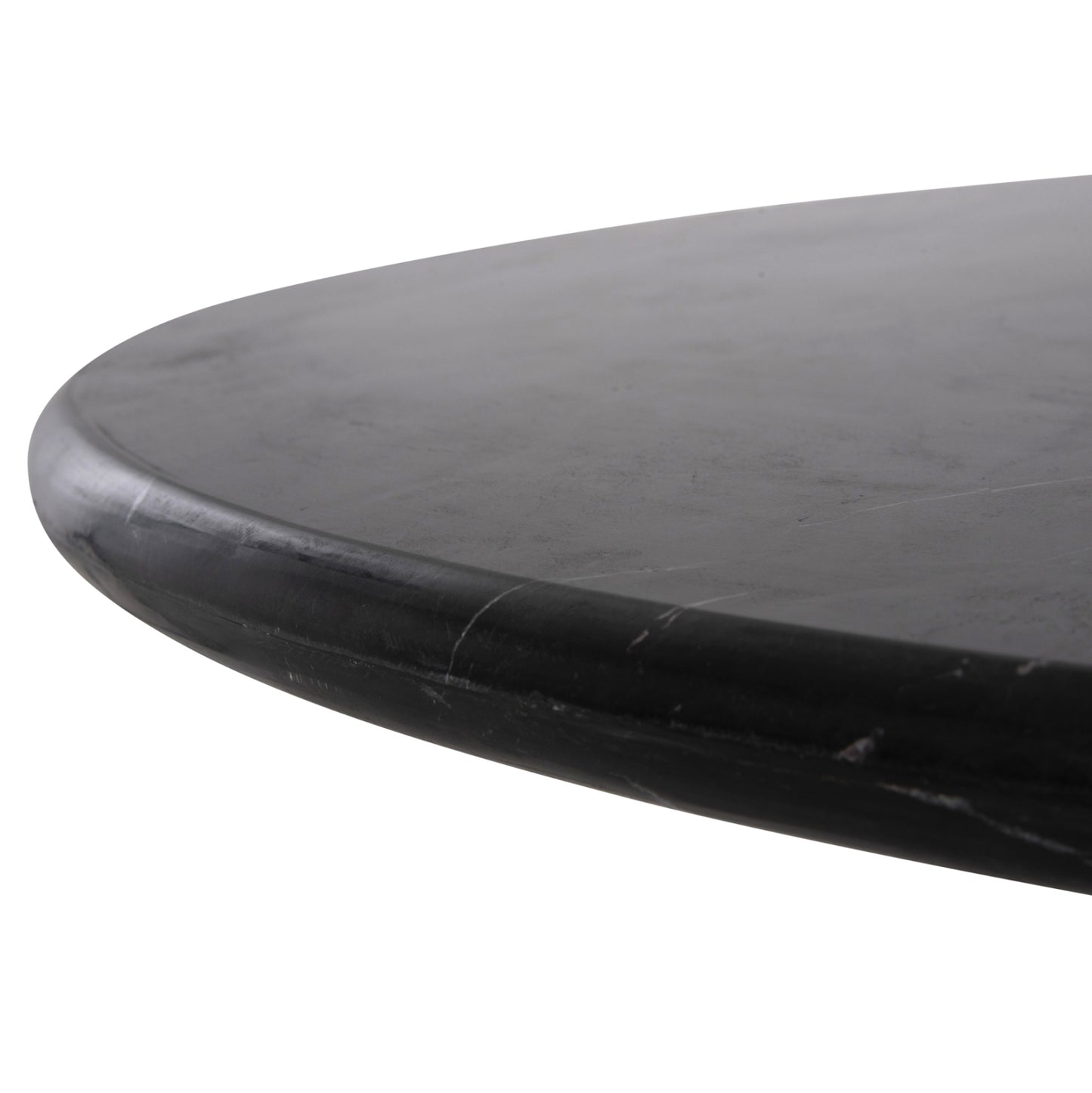 Dining Table Round Draxx Hm9687 Solid Acacia Wood-black Marble Top Φ120x76hcm.